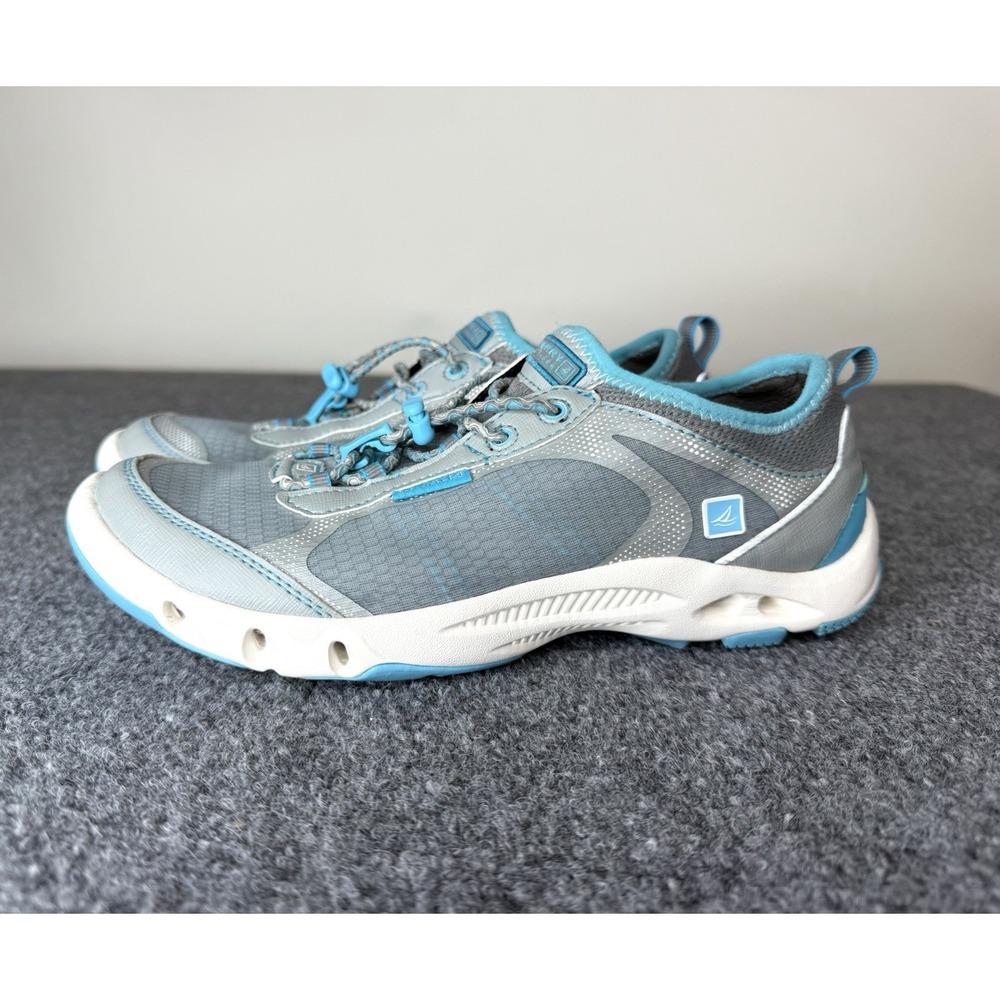 Sperry Top Sider Shoes Womens 8.5 H20 Escape Bungee Sneakers Gray Sports